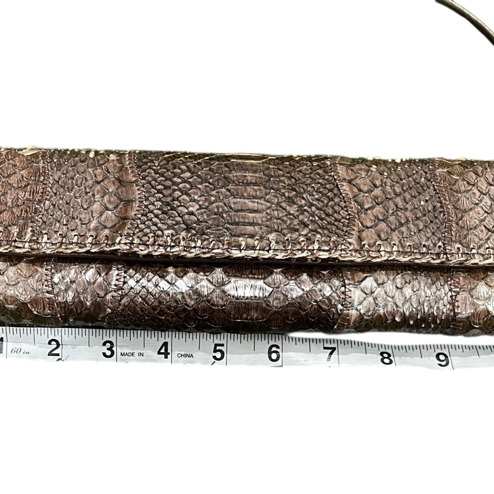 Carlis Falchi Snakeskin Wristlet Handbag - Picture 12 of 14
